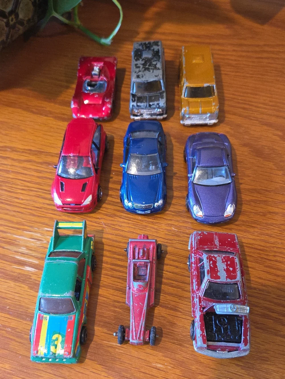 Vtg (9) Various Diecast Vehicles- ERTL, Tootsie Toy, Hong Kong Stamped, Real Toy